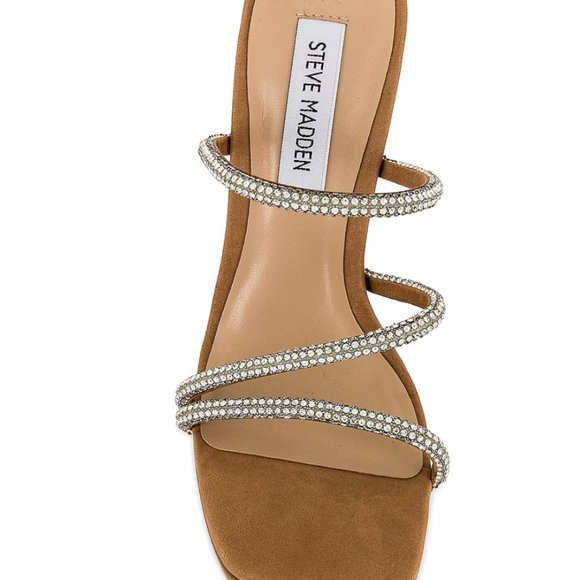 Steve Madden Silver Rhinestone Libbie Heel - Picture 3 of 8